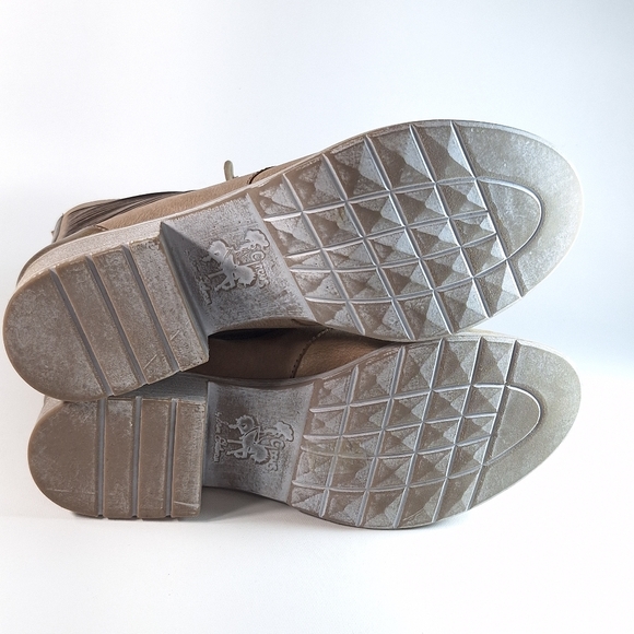 Circus By Sam Edelman Gatso Emo Faux Leather Taupe Women's Combat Boots, 9.5 - Picture 11 of 14